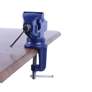 Bench Vise Cast Iron 360 Degree Swivel Base Smooth Jaw Surface For Tube Diy Use - Product Image 3