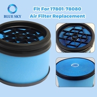 Filtre à air moteur haute résistance 17801-78080 1780178080 Élément sous-ensemble filtre à air pour camions Toyota DYNA TOYOACE LIVRAISON RAPIDE