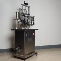 Machine de remplissage de parfum semi-automatique à grande vitesse à 4 buses, 20 ml, 50 ml, 100 ml, pour liquides, Guangzhou