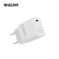 WISESIR 20W PD 3.0 GaN Pengisi Daya Cepat USB Tipe-C dengan Perlindungan OTP