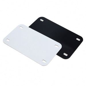 Plaques d'immatriculation de voiture en aluminium personnalisées par sublimation, taille sur mesure, États-Unis et Canada, 15 x 30 cm, étiquettes métalliques blanches, thème lettres pour souvenirs - Product Image 4