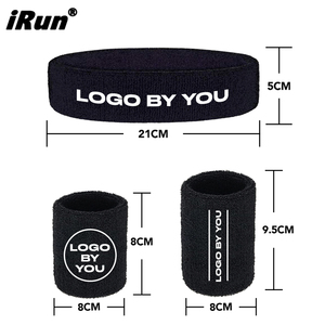 IRun Gepersonaliseerde Borduurlogo Professionele Voetbal Bicepbandjes Sport Zweetband Polsband Zweetabsorberend - Product Image 2