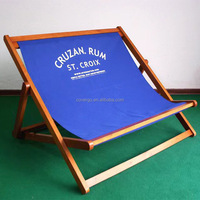Fabricant promotionnel XXL grande chaise longue surdimensionnée géante double chaise longue pliable en hêtre avec logo personnalisé et imprimé