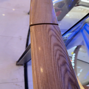 Rampe d'<span class=keywords><strong>escalier</strong></span> en bois massif sur mesure, placage ou peinture de surface, pour escaliers de centres commerciaux ou rampes de protection en verre - Product Image 2