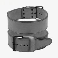 Ceinture de musculation personnalisée en cuir de vachette de 10 mm d'épaisseur avec fermeture auto-agrippante pour protection professionnelle lors des soulevés de terre, squats et exercices dorsaux