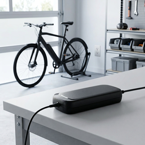 เครื่องชาร์จแบตเตอรี่ LiFePO4 รุ่น C120 43.8v3a 54.6v2a สำ<span class=keywords><strong>ห</strong></span>รับจักรยานยนต์ไฟฟ้า รถจักรยานยนต์ ชาร์จเร็ว พกพาสะดวก พร้อมมาตรฐาน TUV FCC - Product Image 2