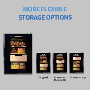 Vanace Mini cave à cigares électrique de haute qualité en bois de cèdre espagnol de 23 litres avec réservoir d'eau - Product Image 5