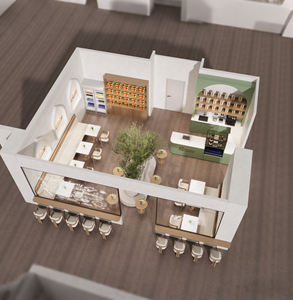 <span class=keywords><strong>Ideas</strong></span> de Diseño de Cafetería Moderna, Decoración de Tiendas Comerciales, Diseño de Cafetería Creativo de Lujo, Diseño de Distribución de Cafetería - Product Image 6