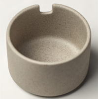 Japanese Vintage Style Kitchen Round Shape Pepper Sugar Salt Ceramic Seasoning Jar Set with Wooden Lid