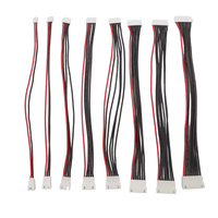 Nouveau câble d'extension JST-XH 1/2/3/4/5/6/7/8S mâle vers femelle pour équilibrage de batterie LiPo, charge et équilibrage, fil de silicone 22AWG 20