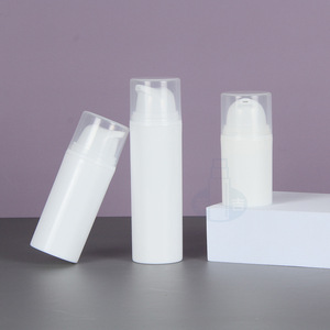 Yuyao Derun Plastic <b>Bottles</b> 15ml 30ml 50ml Snap Closure Cosmetic Packaging With <b>Pump</b> Head Cylinder Shape - Product Image 3
