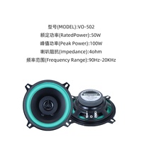 Grosir speaker mobil 2 arah 1 pasang/box 5 inci speaker koaksial mobil dengan Tweeter TB-502D