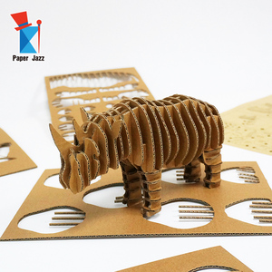 Rompecabezas 3D <span class=keywords><strong>de</strong></span> Cartón <span class=keywords><strong>de</strong></span> Rinoceronte Hecho a Mano para Escuela, Venta <span class=keywords><strong>de</strong></span> Fábrica <span class=keywords><strong>de</strong></span> <span class=keywords><strong>Juegos</strong></span> Educativos Personalizados - Product Image 6