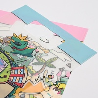 Organizador de Papelería Escolar Personalizado, Nuevo Diseño de Bolsa de Archivo Impermeable con Asa de PP y Colores Personalizados