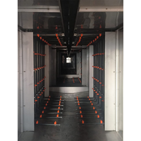 Ligne de production automatique de peinture en poudre avec prétraitement par lavage par pulvérisation pour la finition des surfaces métalliques des meubles en acier, des bureaux et des chaises