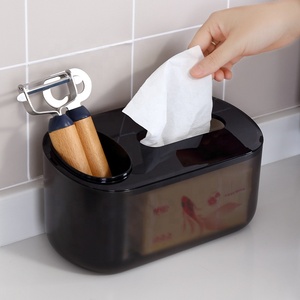 Portafazzoletti da Parete in Plastica con Design Moderno, Contenitore Multiuso <span class=keywords><strong>per</strong></span> Cucina, Toilette e Bagno - Product Image 3