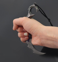 Réplica de Arma Valorant Reaver Karambit Edición Funda de Cuero, Réplica de Metal Completo para Decoración, Réplica Valorant Reaver Karambit 15cm 112g