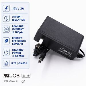 Adaptateur secteur 2 MOPP <span class=keywords><strong>ITE</strong></span> 18W 20W 24W 12V 0.8A 1.5A 2A, alimentation à tension constante AC/DC pour système d'équipement de surveillance - Product Image 1