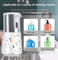 Dispensador de Jabón Automático de Cerámica con Sensor, Dispensador de Jabón Líquido sin Contacto, 350mL, Venta Directa de Fábrica