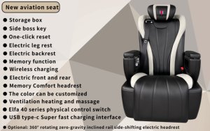 การแปลงเบาะนั่งสุดหรูสำหรับ <span class=keywords><strong>Toyota</strong></span> <span class=keywords><strong>Alphard</strong></span> และรถ MPV <span class=keywords><strong>คล้าย</strong></span>ๆ นี้ - เบาะหนังพรีเมียมพร้อมระบบทำความร้อน/ระบายอากาศ และระบบปรับไฟฟ้า - Product Image 6
