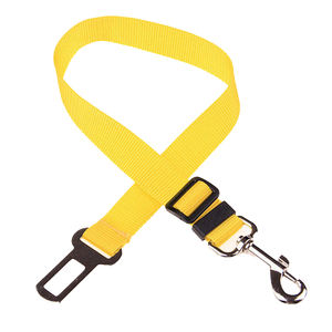 Cinturón de Seguridad Ajustable para Perros en el Automóvil, Material de Nailon Duradero de Alta Calidad, 12 Colores Sólidos, Hebilla de Plástico Simple, Collares y Correas - Product Image 6