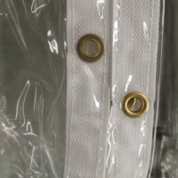 Couverture transparente de bâche de vinyle de bâche de PVC imperméable résistante poly