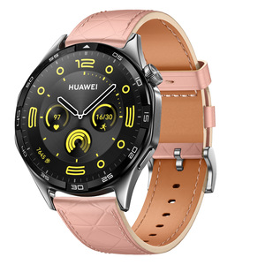 Bracelets de montre en cuir à carreaux avec fermoir plat GT6, compatibles avec Samsung Watch 5, <span class=keywords><strong>Huawei</strong></span> Watch <span class=keywords><strong>4</strong></span>, Xiaomi <span class=keywords><strong>Mi</strong></span> S4 - Product Image 6