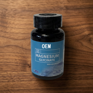 Cápsulas de Glicinato de Magnesio, 60 Unidades, 500 mg, Sin GMO, Alta Absorción, Suplemento Dietético, Apoyo para Dormir - Product Image 1