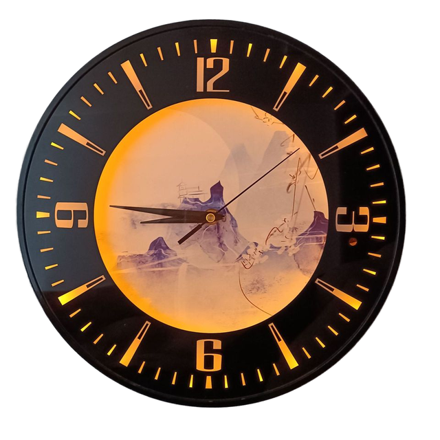 Single Face Large Display LED Wall Clock Reloj De Pared Modern Clock for Home Decor Round Large Plastic Wall Clock