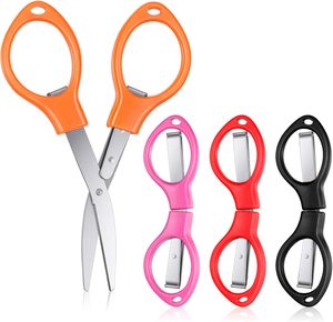 กรรไกรพกพาอเนกประสงค์สแตนเลสขนาดเล็ก พับได้ พร้อมพวงกุญแจ - Product Image 1