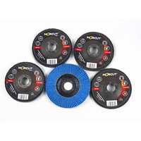 Disque à lamelles en zircone OEM de 4,5 pouces (115 mm) de diamètre, avec un trou de 7/8 pouces (22 mm), grain 120, haute dureté