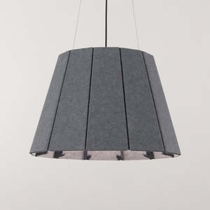 Pantalla de Lámpara Redonda de Poliéster <span class=keywords><strong>Absorbente</strong></span> de Sonido, Fácil de Ensamblar, Cubierta Acústica Reductora de Ruido para Espacios Comerciales - Product Image 2