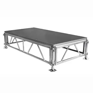 Système de treillis de toit en aluminium avec scène pour concert plancher de scène portable pour événements sur le terrain