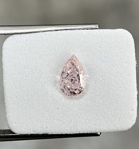 Véritable diamant de fantaisie rose 1.01 carat taille poire SI1 & SI2 Clarté 100% diamants fantaisie naturels lâches pour la fabrication de bijoux OEM - Product Image 1