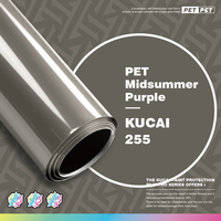 KUCAI Film Adhésif Diamanté en Gros PET Violet Mi-été Vinyle Adhésif 1.52*17M/rouleau