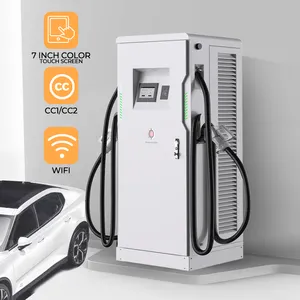 High Power Waterproof Commercial Supermarket Outdoor Ip55 Fast Electric Car Fast Dc Charging Station For Car