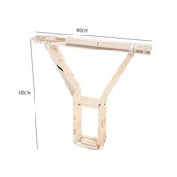 Pieds de table de bureau en acrylique transparents modernes Meubles de salon avec support de pied suspendu Nouveau style Usage général pour la maison