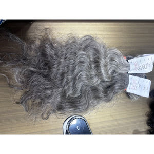 Extensiones de Cabello Gris, Extensiones de Cabello Natural de la Mejor Calidad, Colección al por Mayor, Precio de Colección de la Mejor Calidad, Cabello Gris - Product Image 2