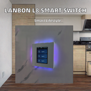 Lanbon L8 mô hình chuyển đổi 5 mới nhà thông minh chuyển đổi LCD màn hình cảm ứng 10A không bao giờ ẩn cho khách sạn sử dụng nhà tương thích cuộc sống thông minh - Product Image 3
