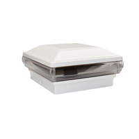 Lampes de poteau de clôture de jardin LED 4x4 5x5 12V DC IP44 étanches blanc chaud en plastique certifiées CE