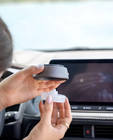 Diffuseur d'huiles essentielles automatique pour voiture, type C, rechargeable, ultrasonique, en plastique léger, sans eau, de luxe