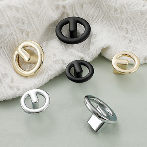 Modern Ring Cabinet Handle Zinc Alloy Durable Furniture Hardware Drawer <b>Door</b> <b>Knob</b> - Product Image 3