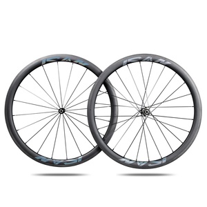 ICAN 40mm billige Carbon Fahrrad räder mit Novatec Nabe <span class=keywords><strong>Sapim</strong></span> Leader <span class=keywords><strong>Speichen</strong></span> 1313g - Product Image 1