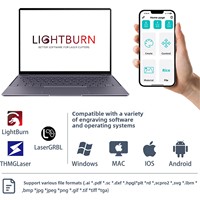 Nouveau Marqueur Laser 20W à Double Source Lumineuse Rouge et Bleue pour Métal, Bois, Cuir – Prise en Charge AI/DXF/DST – Fonctionne sur Windows/Android/iOS – Gravure 2D