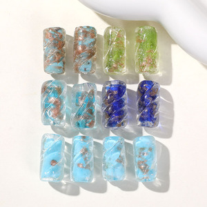 18-20*9-11mm Màu ống thủy tinh lỏng hạt xoắn ốc cột đối với trang sức làm thời trang phụ kiện tự làm - Product Image 2