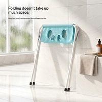 Hamac de bain pliable multi-positions pour animaux de compagnie (chats et chiens) - Fixation sécurisée, design respirant et imperméable, utilisation toutes saisons, ne nécessite pas de clouage