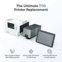 Nouvelle conception de machine de marquage laser UV 5W en ligne pour remplacer l'imprimante TTO
