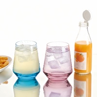 2025 Offre Spéciale 300ml Retro Rocks Tasse en verre pour les fêtes de restaurant et d'hôtel Luxe Lowball Wine Drinking Design