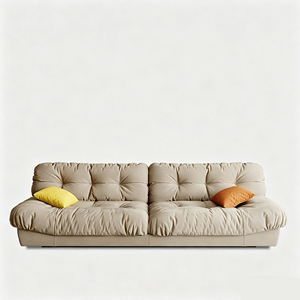Canapé en tissu de luxe décontracté deux places, canapé nuage, canapé moderne minimaliste pour salon, idéal pour les petites maisons - Product Image 5