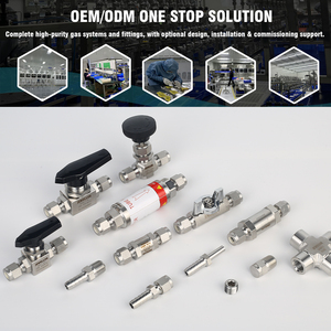 Áp lực cao SS ống khí độ tinh khiết cao 999999 phần trăm độ tinh khiết độc hại ăn mòn hỗn hợp khí chì linh hoạt 900mm 1/4 NPT - Product Image 3